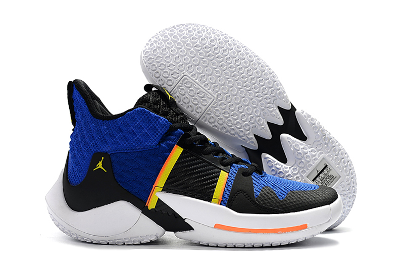 Jordan Why Not Zer0.2 Blue Black Yellow Shoes